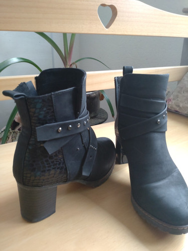 Stiefeletten schwarz 37 - stiefeletten, schwarz,