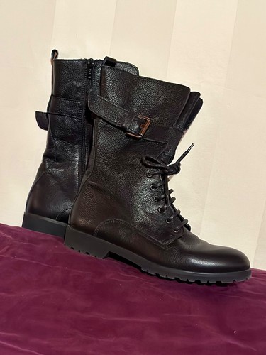 Leder stiefel kaum - stiefel, 37