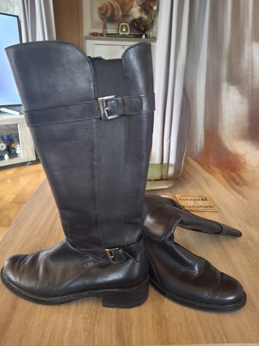 Damen stiefel schwarz leder - damen,