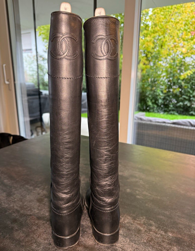 Chanel damen leder stiefel - chanel,