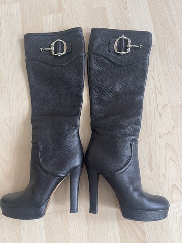 Stiefel leder schwarz - leder,