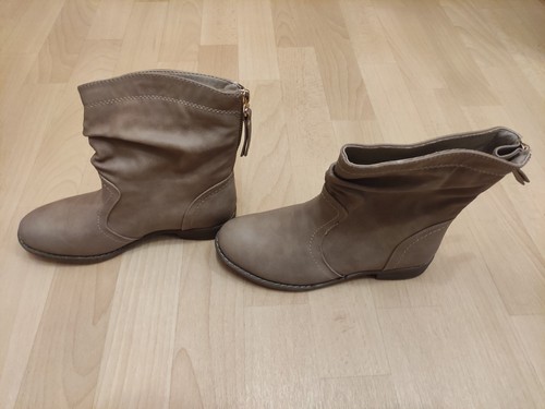 Damen leder stiefeletten - damen,