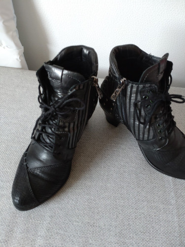 Stiefeletten schwarz damen - stiefeletten, schwarz,