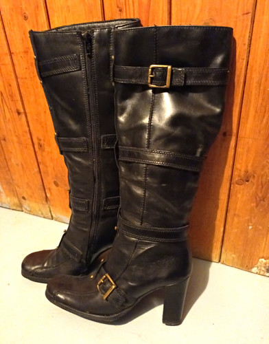 Damen kniehohe lederstiefel - kniehohe,