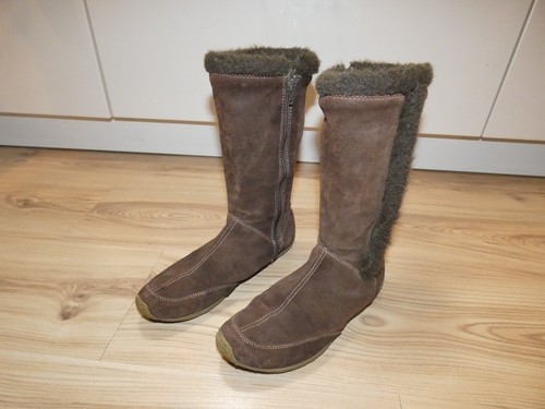 Damen wildleder stiefel braun - damen,