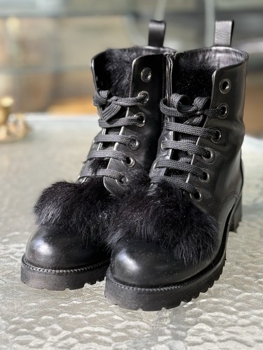 Damen stiefel schwarz leder - schwarz,