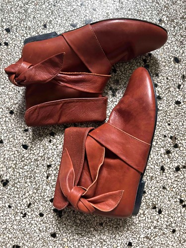 Stiefelette leder braun - leder,,