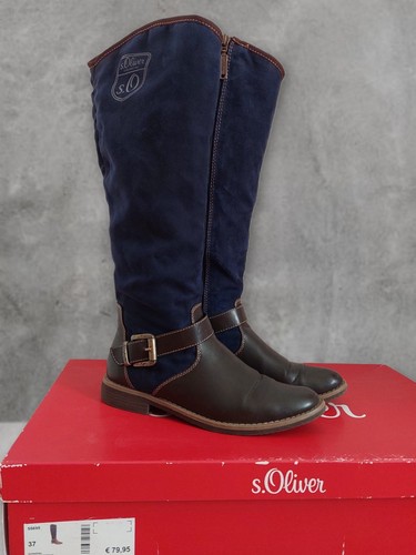 Oliver stiefel damen blau - stiefel,