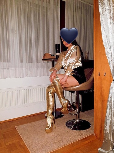 Sexy stark getragene overknee - stark,
