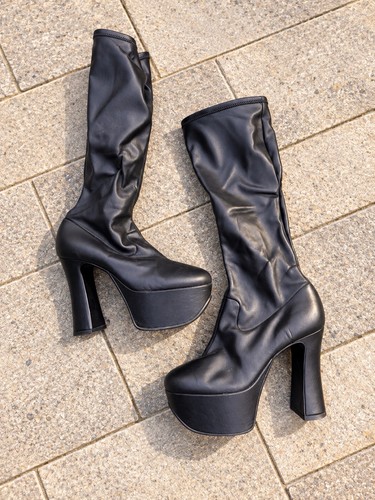 Damen kniehohe plateau stiefel - damen,