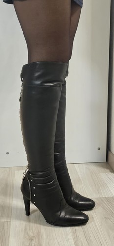 Damen kniehohe stiefel schwarz - damen,
