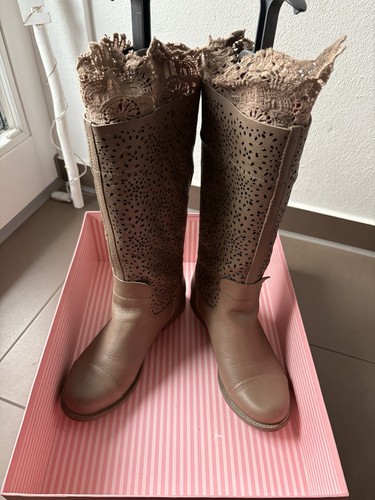 Sommerstiefel aus feinem leder - sommerstiefel,