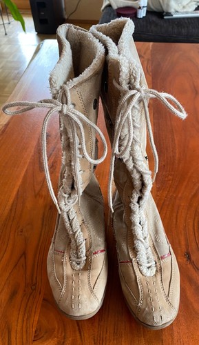 Winterstiefel beige braun warm