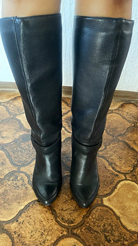 Damen leder stiefel kniehoch - leder,
