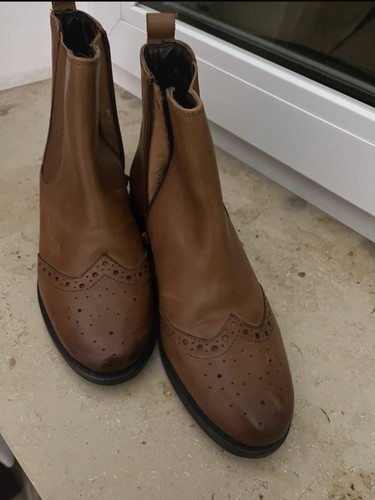 Echtes leder damenstiefel - leder,